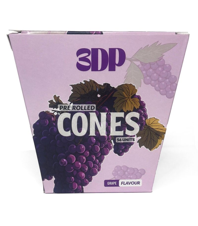 3DP Flavoured Pre Rolled Cones 56 in a Box - GRAPE