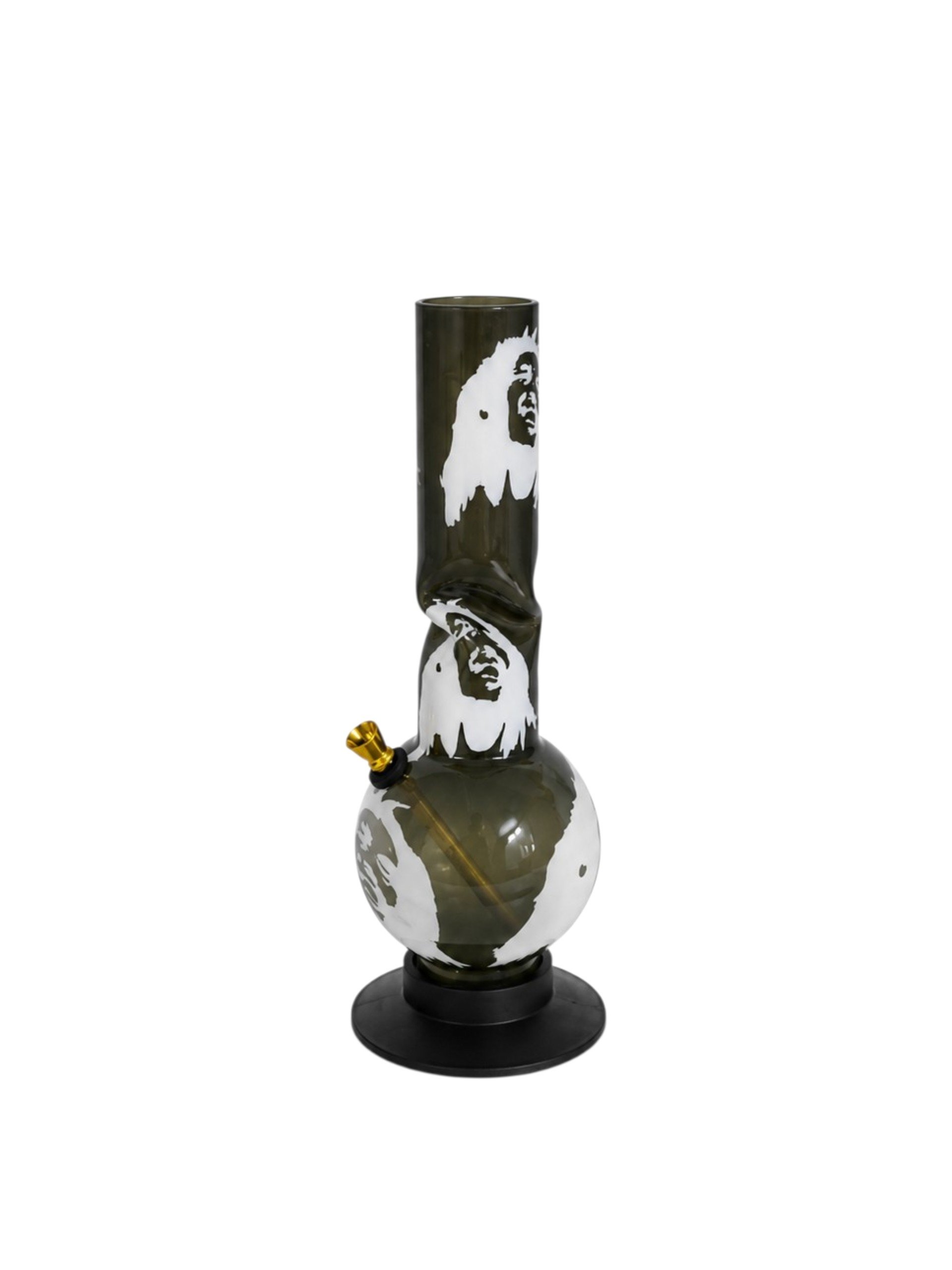 12 Inch Acrylic Bong with printed designs - Image 3