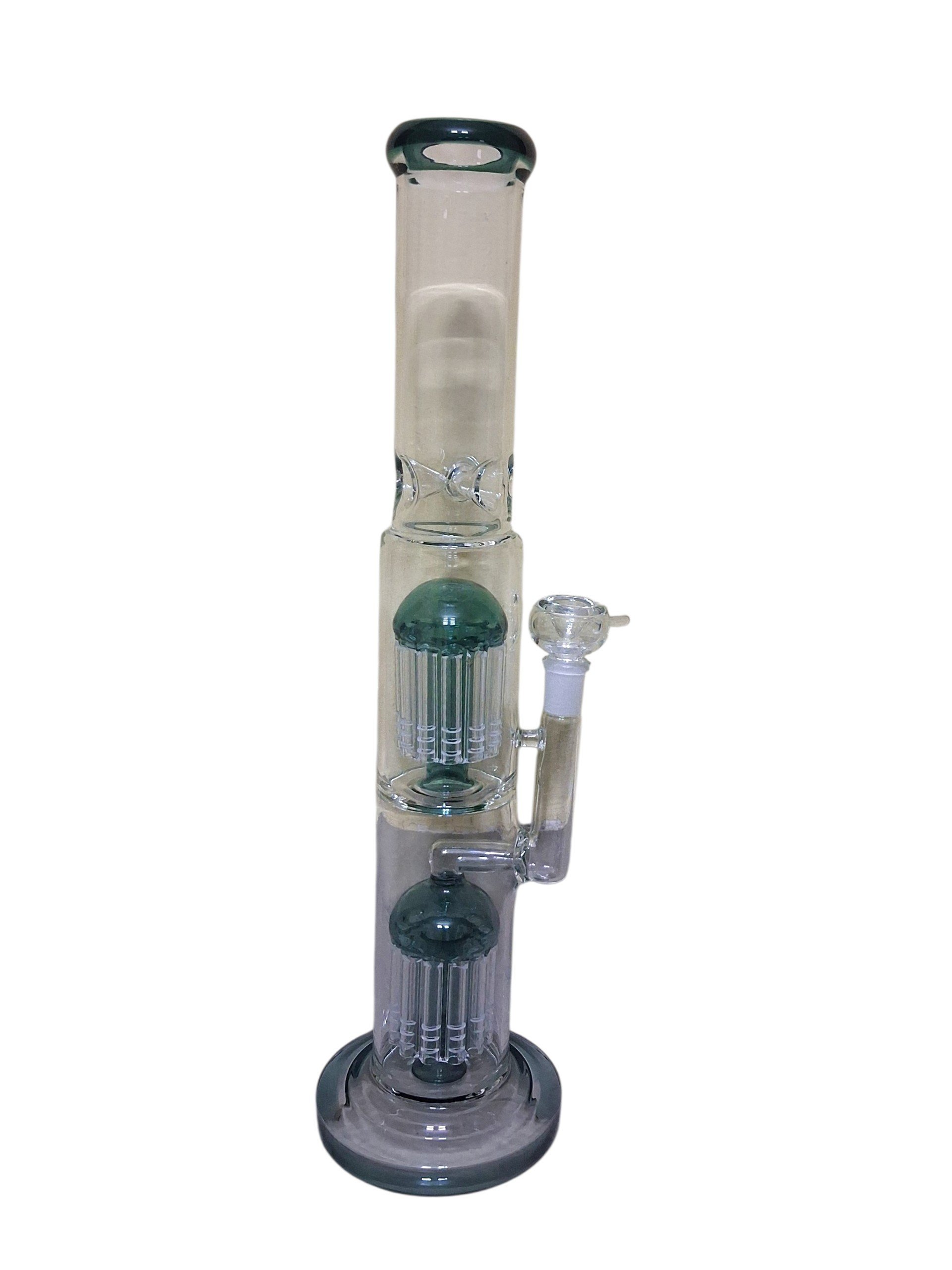 16 Inch Heavy Strong Glass Bong With Double Perculators