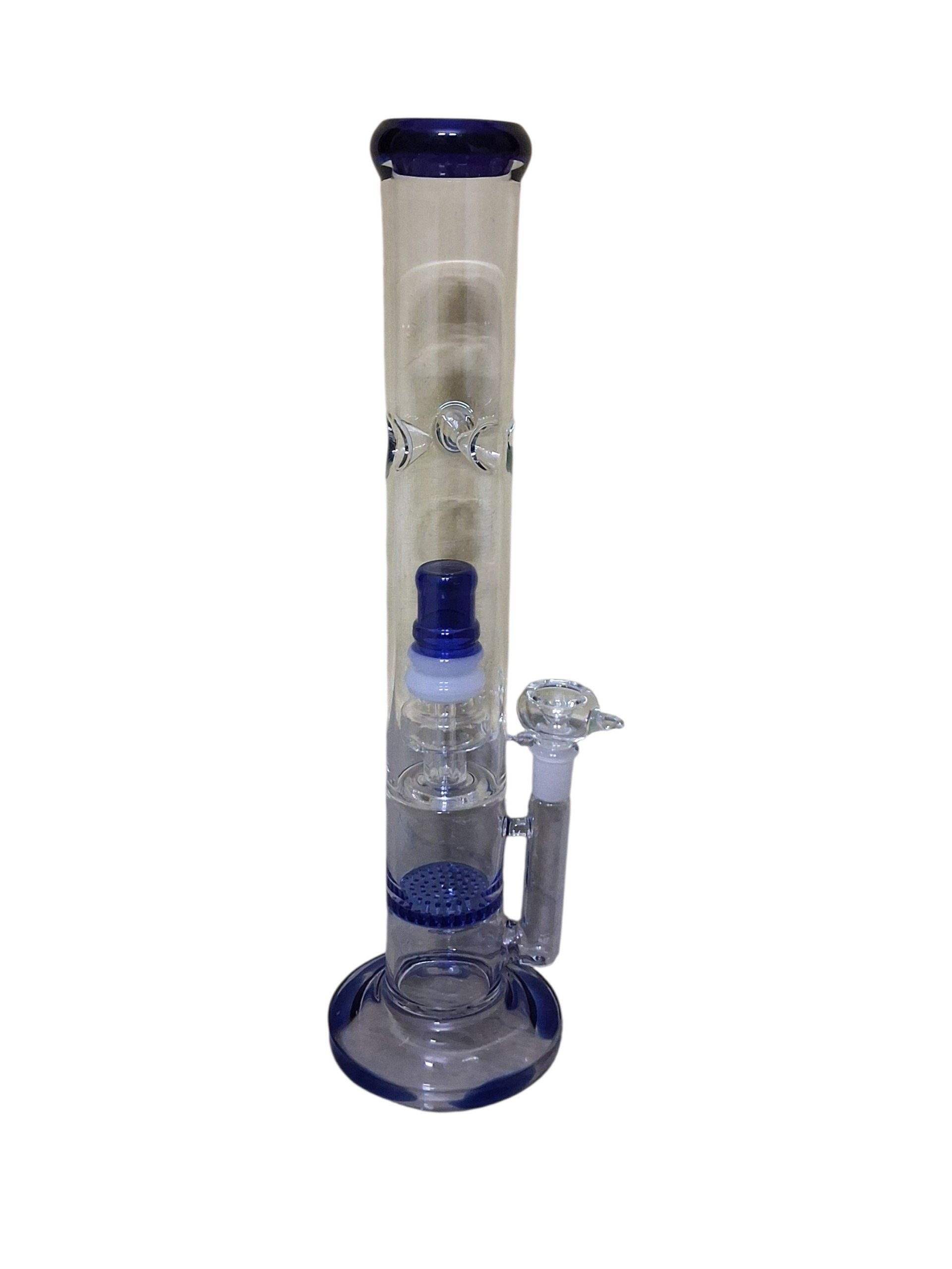 16 Inch Heavy Strong Glass Bong With Perculator and Honeycomb